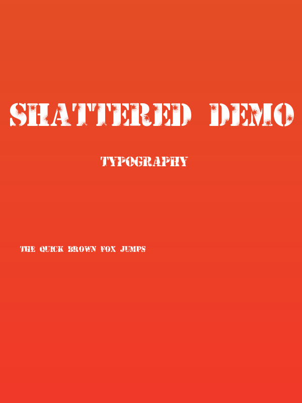 Shattered Demo Poster