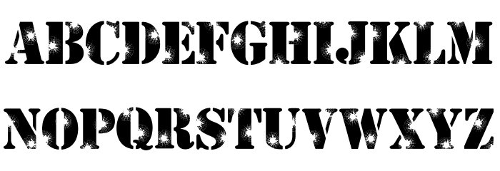 Shattered Demo Font LOWERCASE
