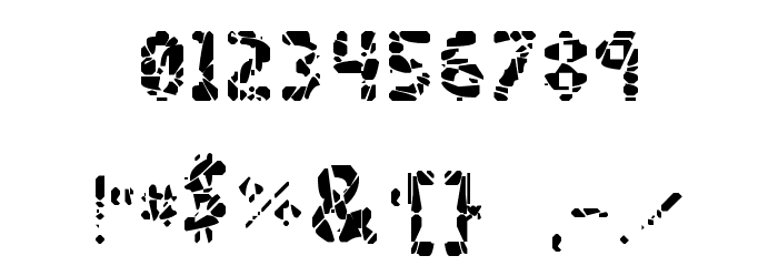 Shattered Pixels Schriftart Anderer Schreiben