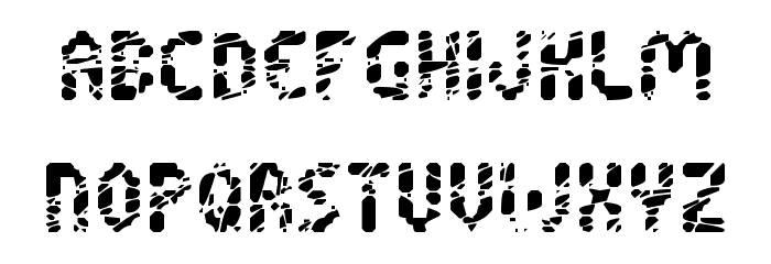Shattered Pixels Schriftart Kleinbuchstaben