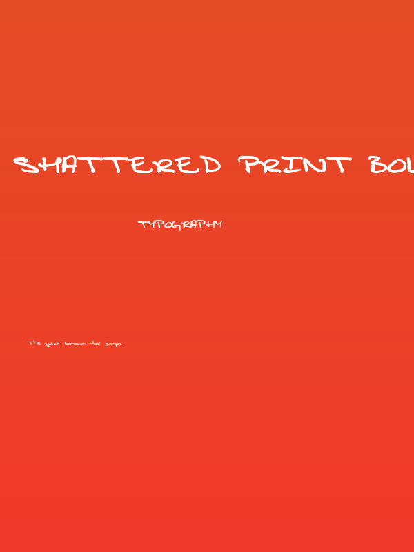 Shattered Print Bold Poster