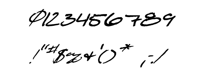 Shattered Print Italic Font OTHER CHARS