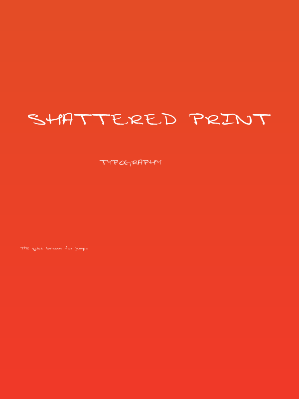 Shattered Print Poster