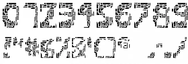 ShatteredSiliconWafers Font OTHER CHARS