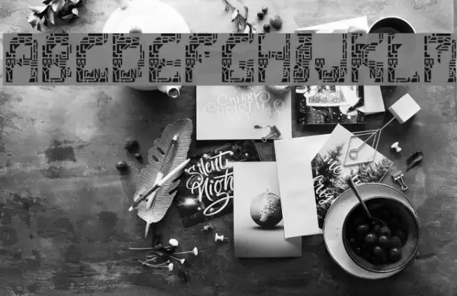 ShatteredSiliconWafers Font examples