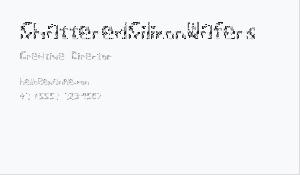 ShatteredSiliconWafers Business Card