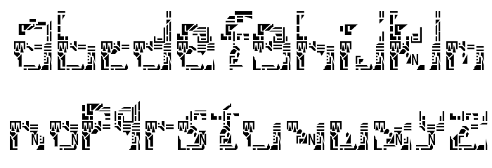 ShatteredSiliconWafers Font LOWERCASE