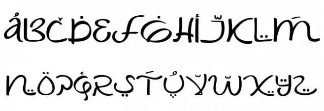 Shaumy Font UPPERCASE