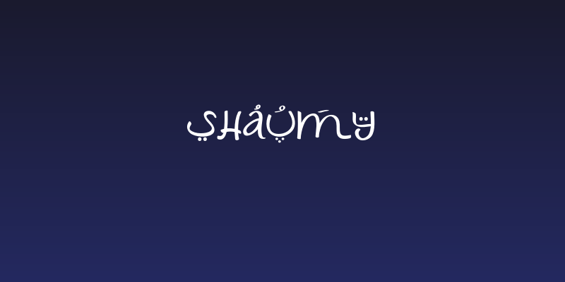 Shaumy Social Header