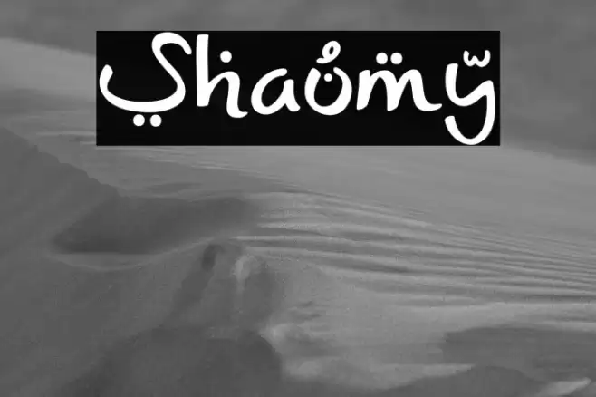 Shaumy Font examples