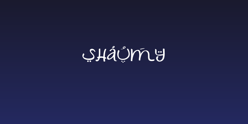 Shaumy Social Header