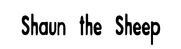 Shaun the Sheep Font
