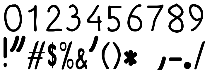 Shaun the Sheep Font OTHER CHARS