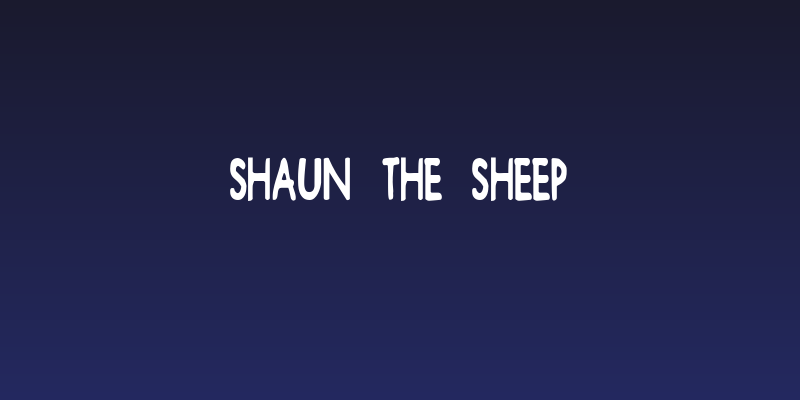 Shaun the Sheep Social Header