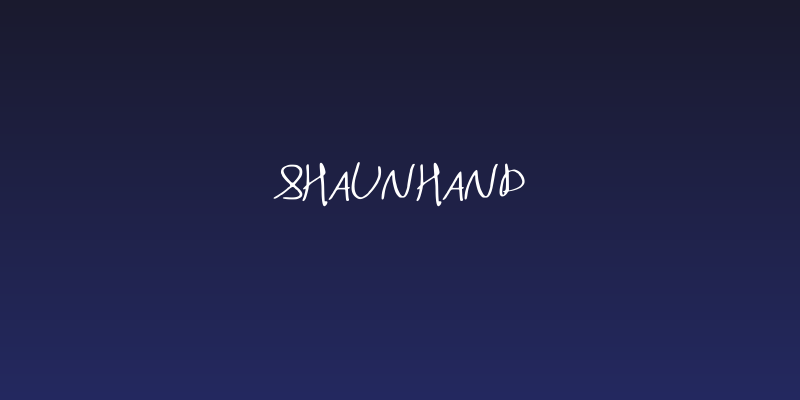 ShaunHand Social Header