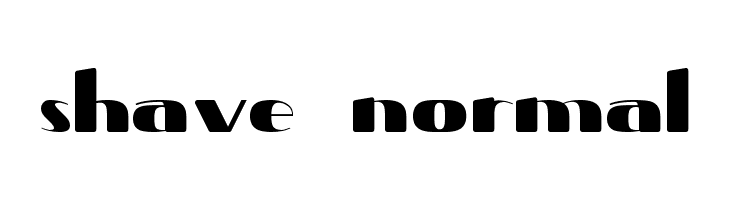 Shave  Normal  Free Fonts Download