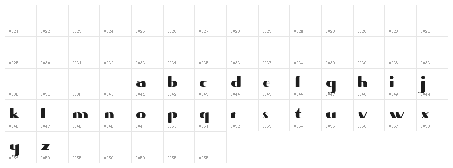 Shave  Normal Character Map