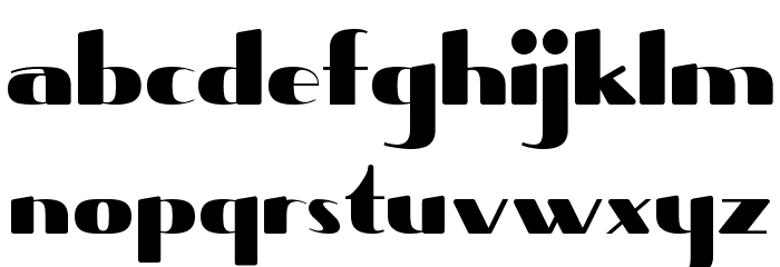 Shave Normal Font LOWERCASE