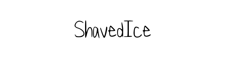 ShavedIce  Descarca Fonturi Gratis