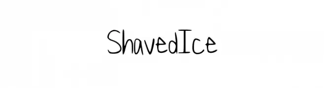 ShavedIce  नि: शुल्क फ़ॉन्ट्स डाउनलोड