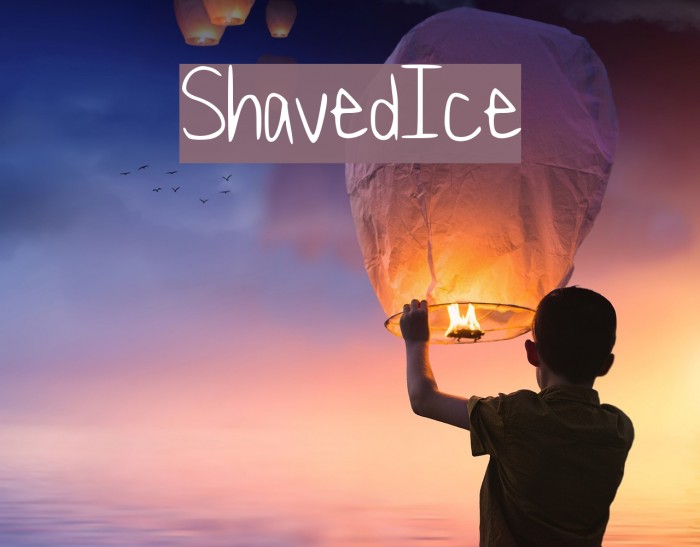 ShavedIce Font examples