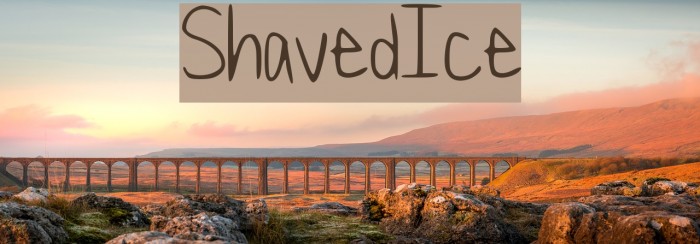 ShavedIce Font examples