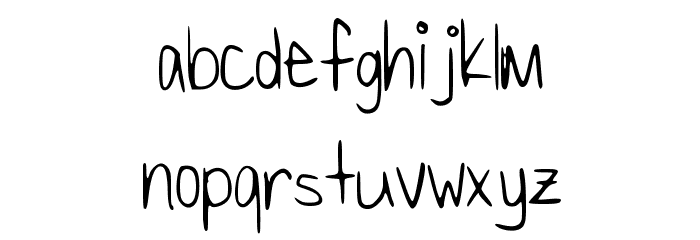 ShavedIce Font LOWERCASE
