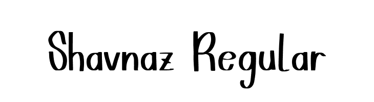 Shavnaz Regular  Descarca Fonturi Gratis