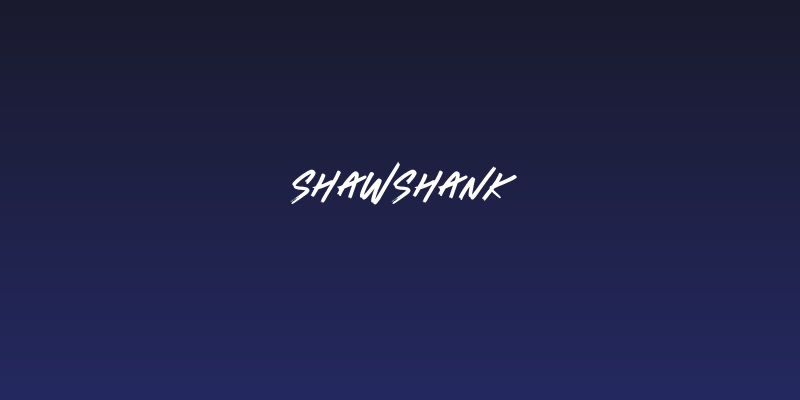 Shawshank Social Header