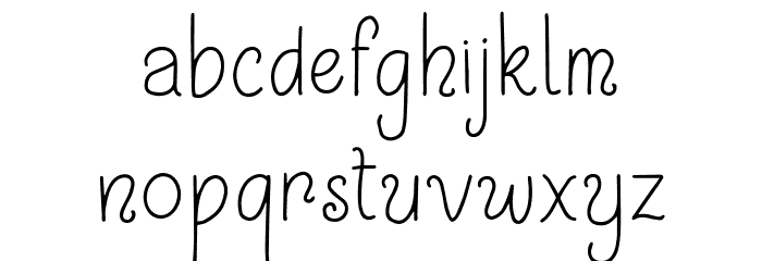 Shayfinton-Regular Font LOWERCASE