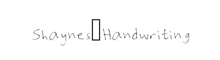 Shaynes_Handwriting  Descarca Fonturi Gratis