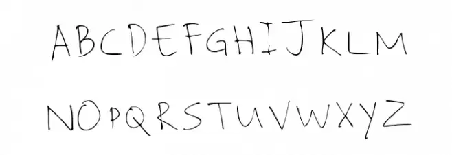 Shaynes_Handwriting フォント 大文字
