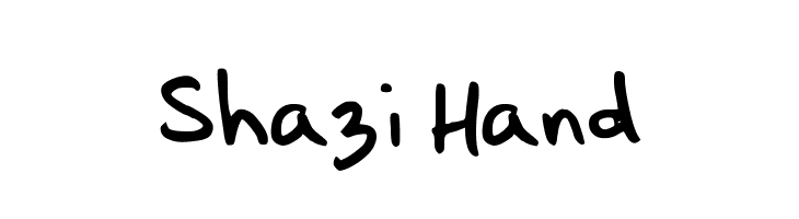 Shazi Hand  नि: शुल्क फ़ॉन्ट्स डाउनलोड