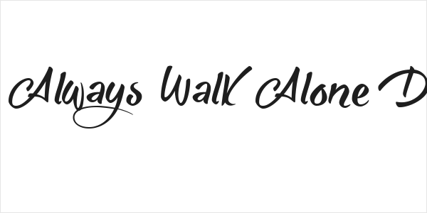 She Always Walk Alone Demo Logo