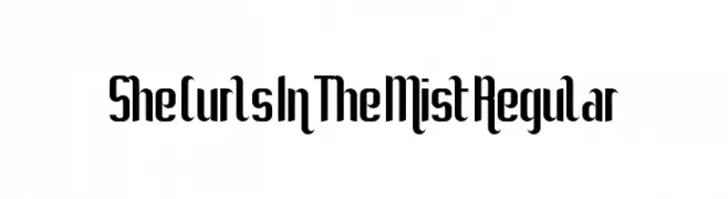 She Curls In The Mist Regular  Frei Schriftart Herunterladen