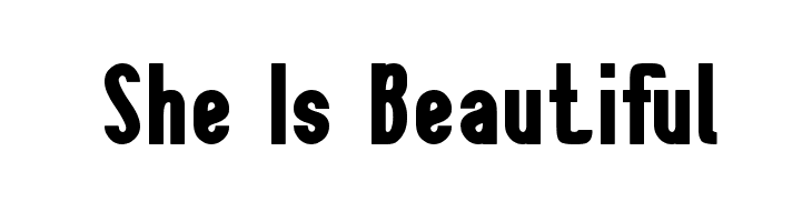 She Is Beautiful  font caratteri gratis
