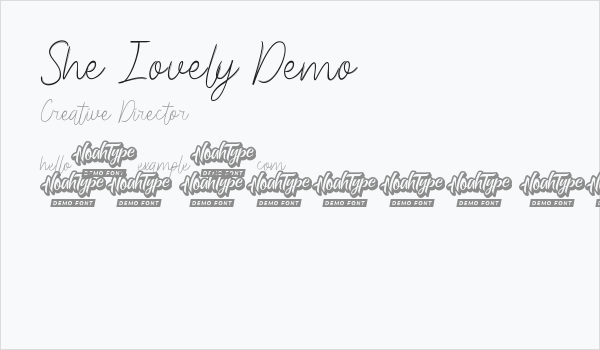 She Lovely Demo Business Card