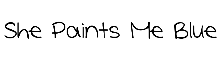 She Paints Me Blue  Fuentes Gratis Descargar