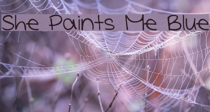 She Paints Me Blue フォント examples