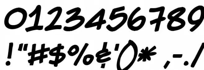 She Said Bold Italic Font OTHER CHARS