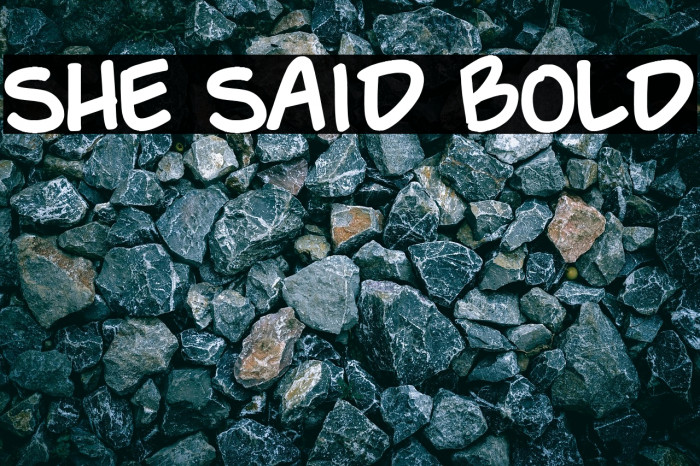 She Said Bold Example 2