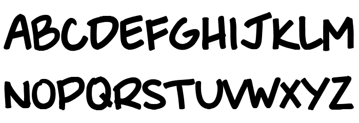 She Said Bold Font LOWERCASE