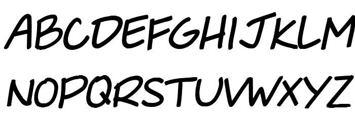 She Said Italic Font LOWERCASE