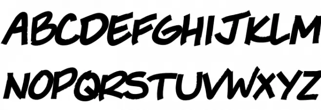 She Said Jiffy Bold Italic Font UPPERCASE