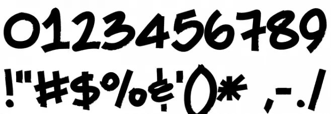 She Said Jiffy Bold Font OTHER CHARS