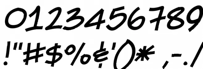 She Said Jiffy Italic Font OTHER CHARS