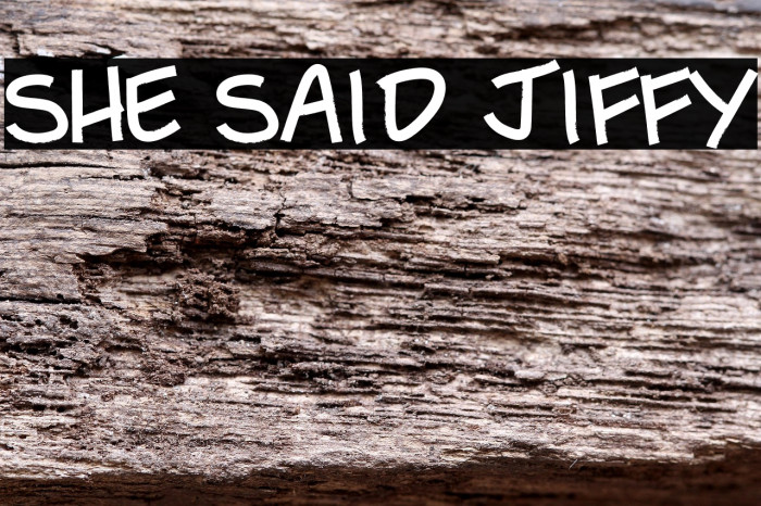 She Said Jiffy Example 2