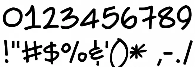 She Said Font OTHER CHARS