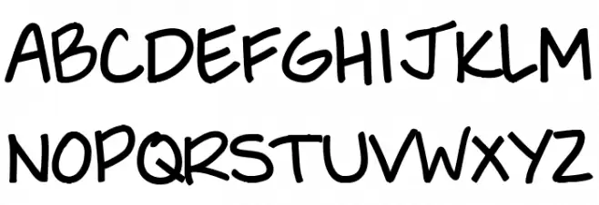 She Said Schriftart Groß
