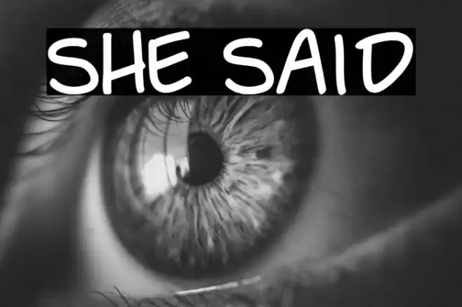 She Said Font examples